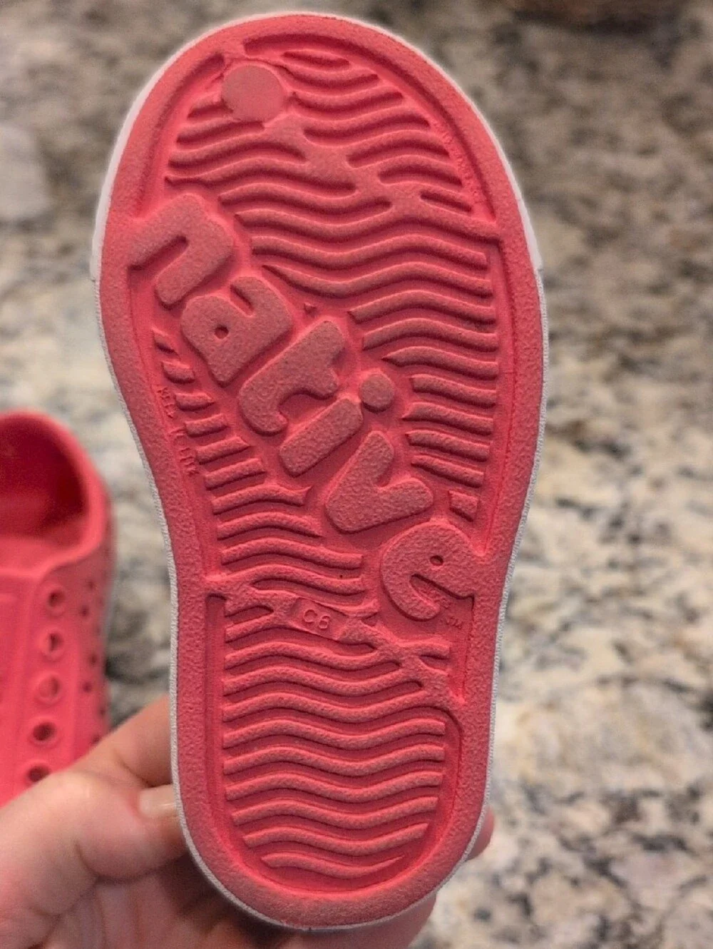 Native Jefferson Slip-On Kids Shoes in Coral Pink